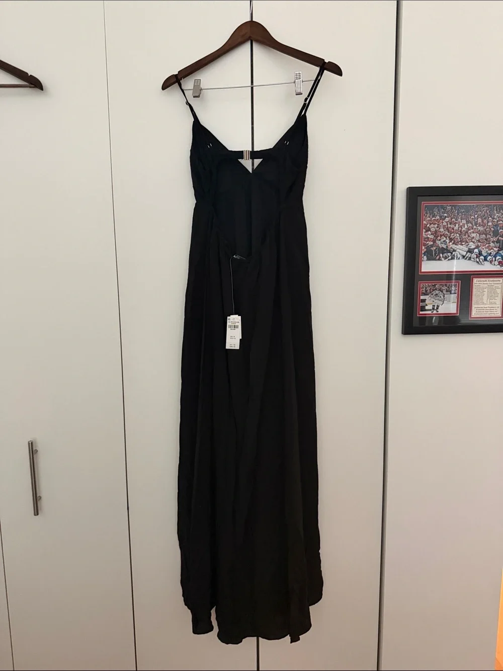 Black Spaghetti-Strap Maxi Dress